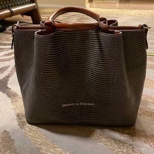 Dooney and Bourke Gray Snake Skin bag